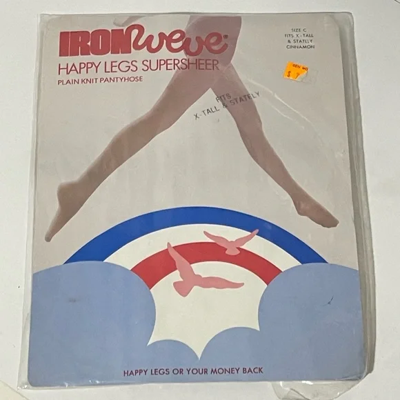 Vintage Iron We've happy legs Mod GoGo 1970 vintage extra tall sheer - Picture 1 of 5